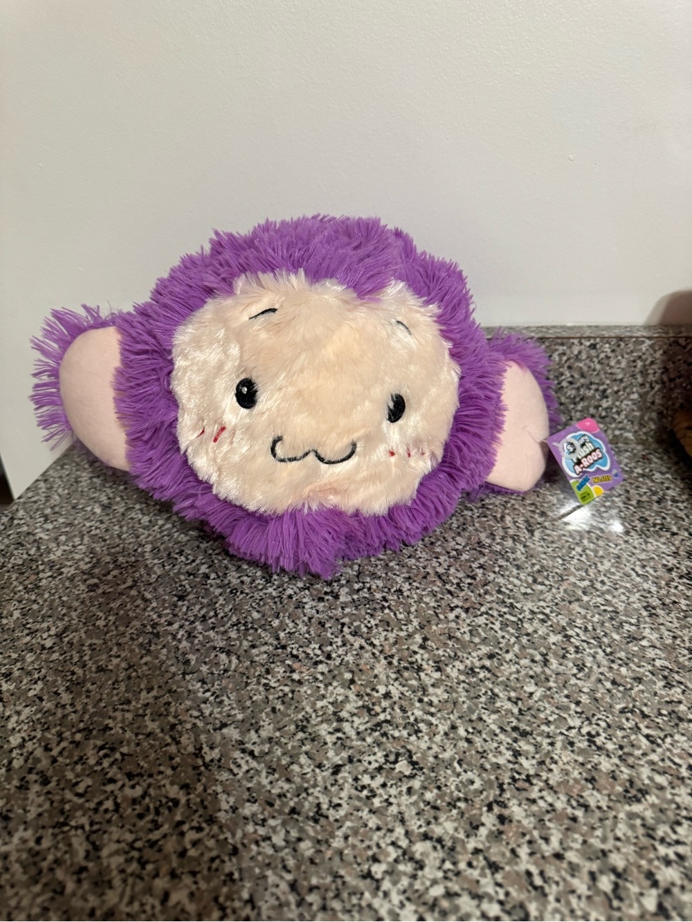 Plush Purple Monkey Plush A-Roo Inflatable Bounce Ball Plushie